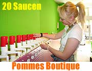neu: die"Pommes Boutique" in der Amalienstraße. Ungewöhnliches Konzept macht den Imbiss zum Highlight (Foto: Martin Schmitz)